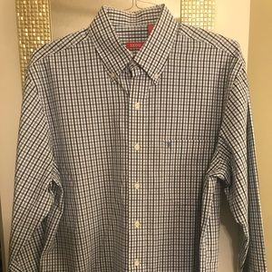 Navy and Royal IZOD Button-down Shirt